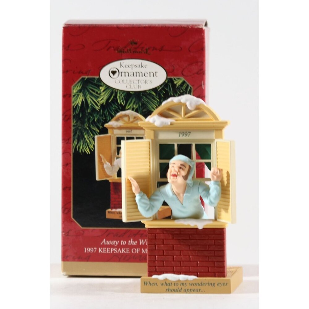 Hallmark Keepsake Christmas Ornament, Vintage 1997 Away To The Window